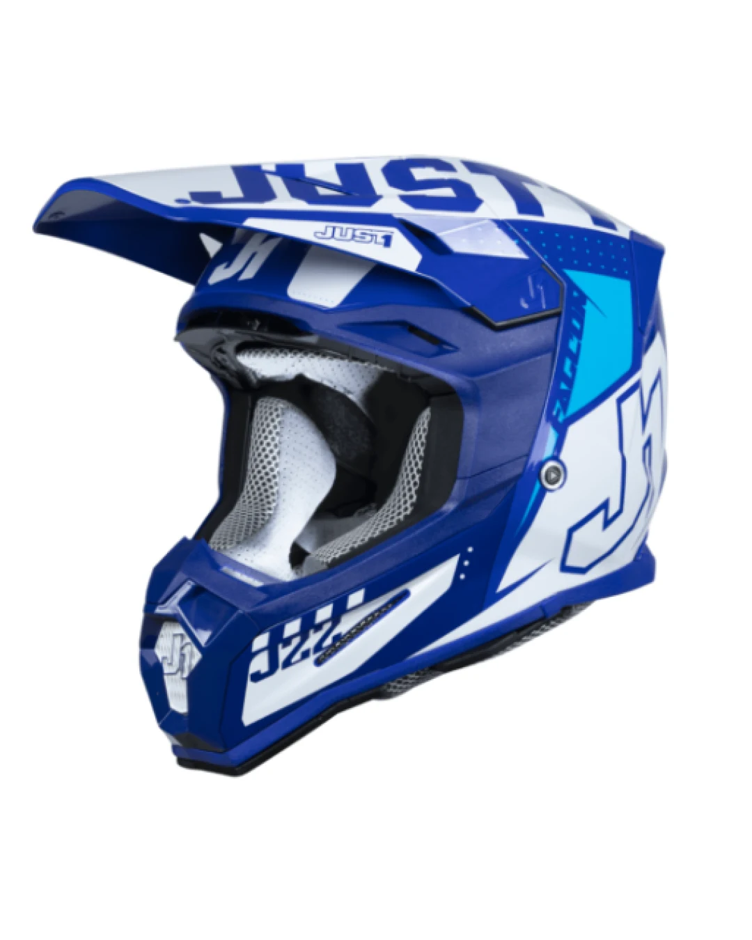 Mотокрос каска Just1 J-22 F Falcon White/Blue
