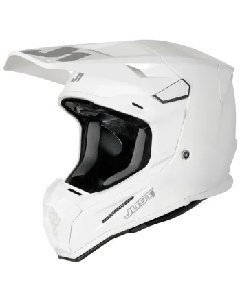 Mотокрос каска Just1 J-22 F Solid White Gloss