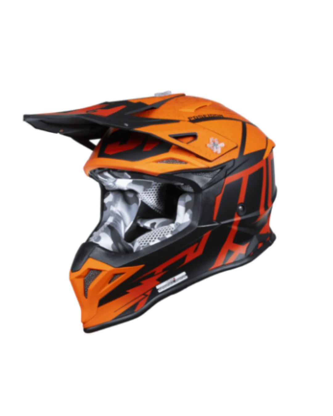 Mотокрос каска Just1 J-39 Poseidon Fluo Orange/Red/Black