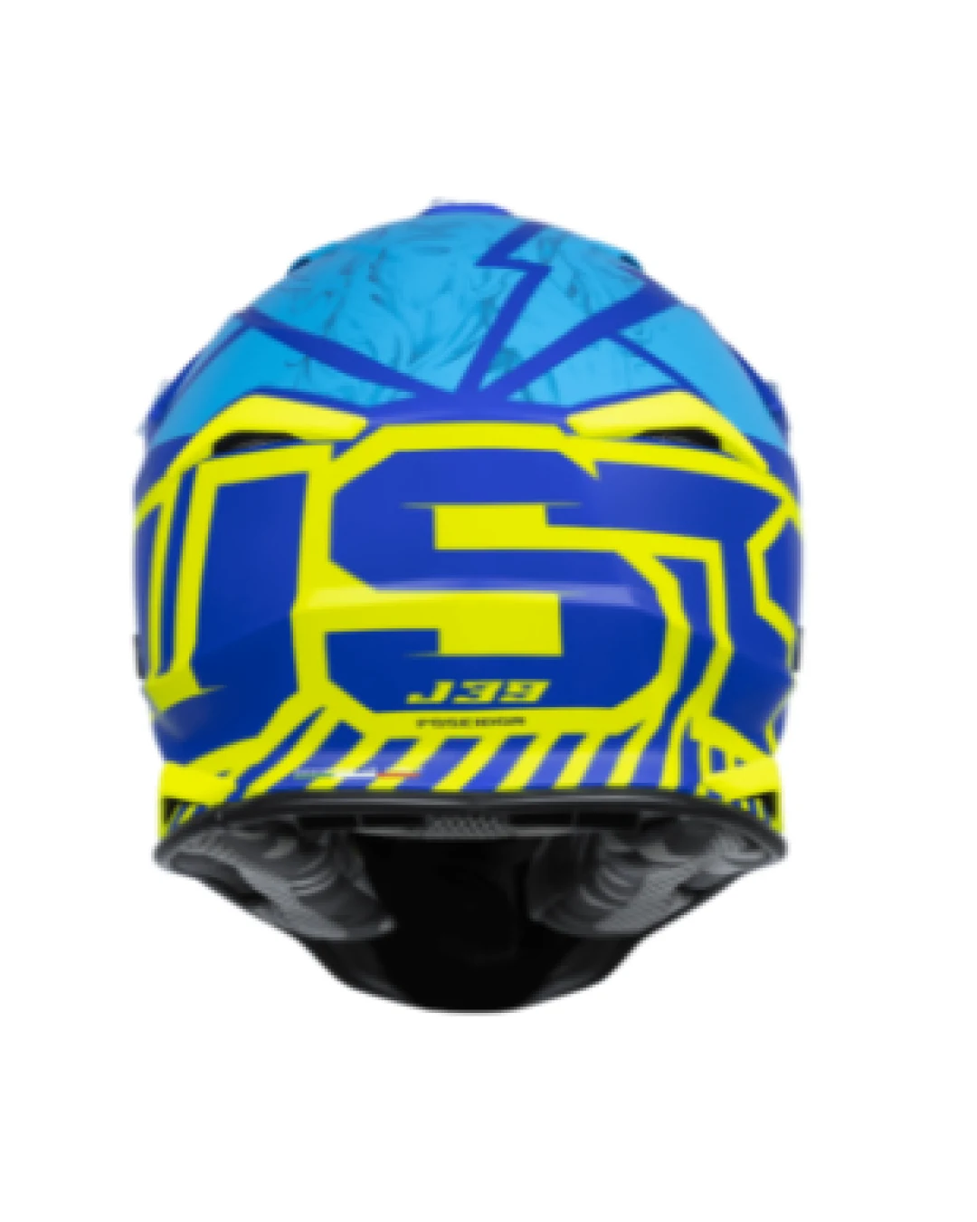 Mотокрос каска Just1 J-39 Poseidon Fluo Yellow/Blue