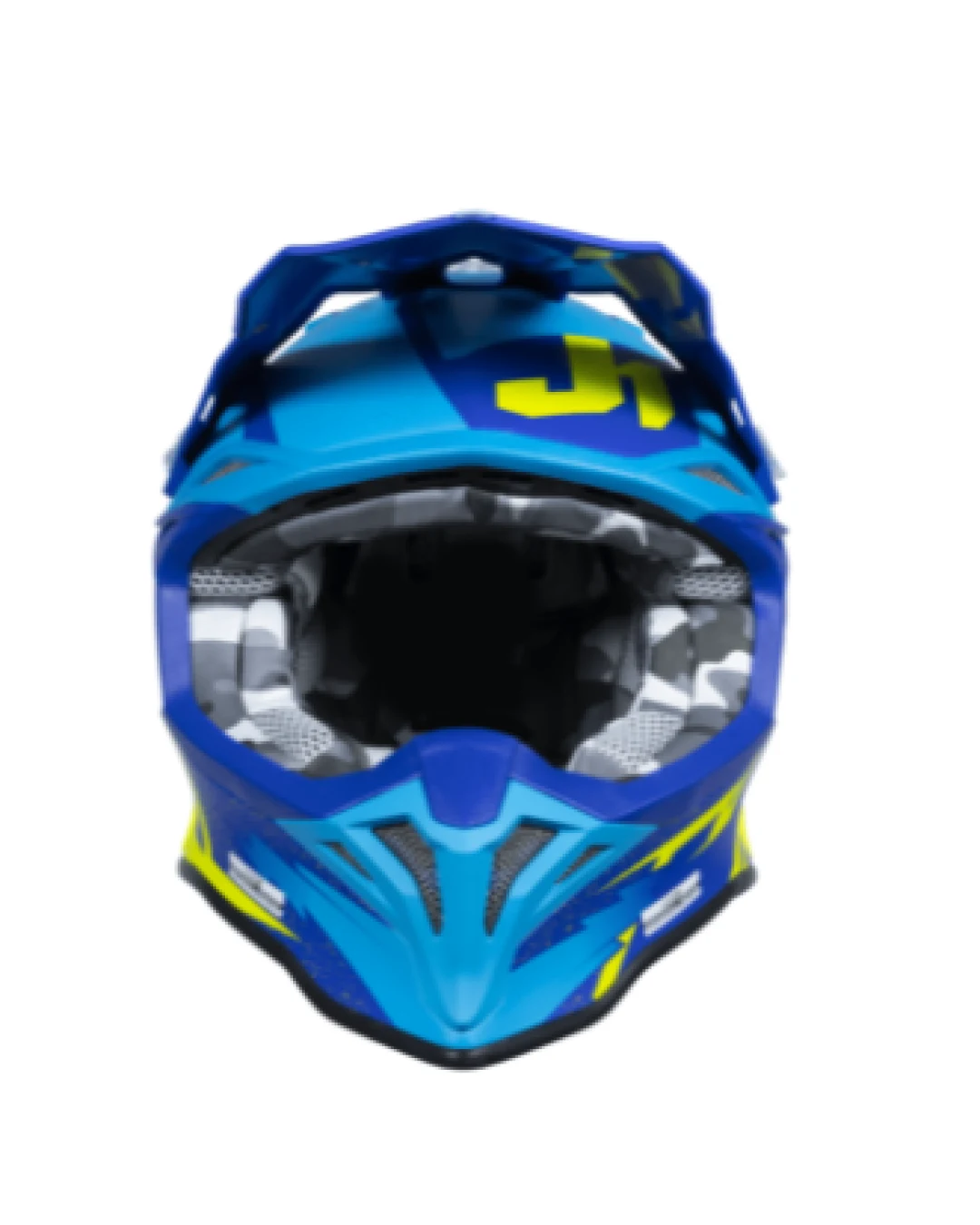 Mотокрос каска Just1 J-39 Poseidon Fluo Yellow/Blue