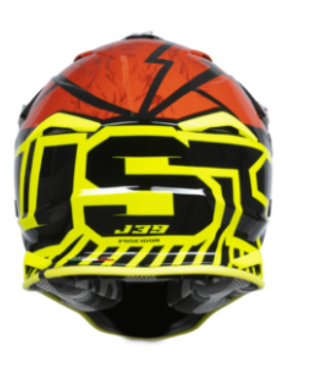 Mотокрос каска Just1 J-39 Poseidon Fluo Yellow/Red  Black