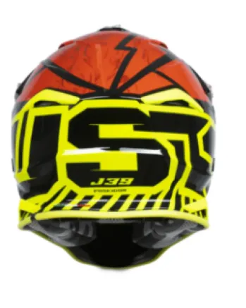 Mотокрос каска Just1 J-39 Poseidon Fluo Yellow/Red  Black
