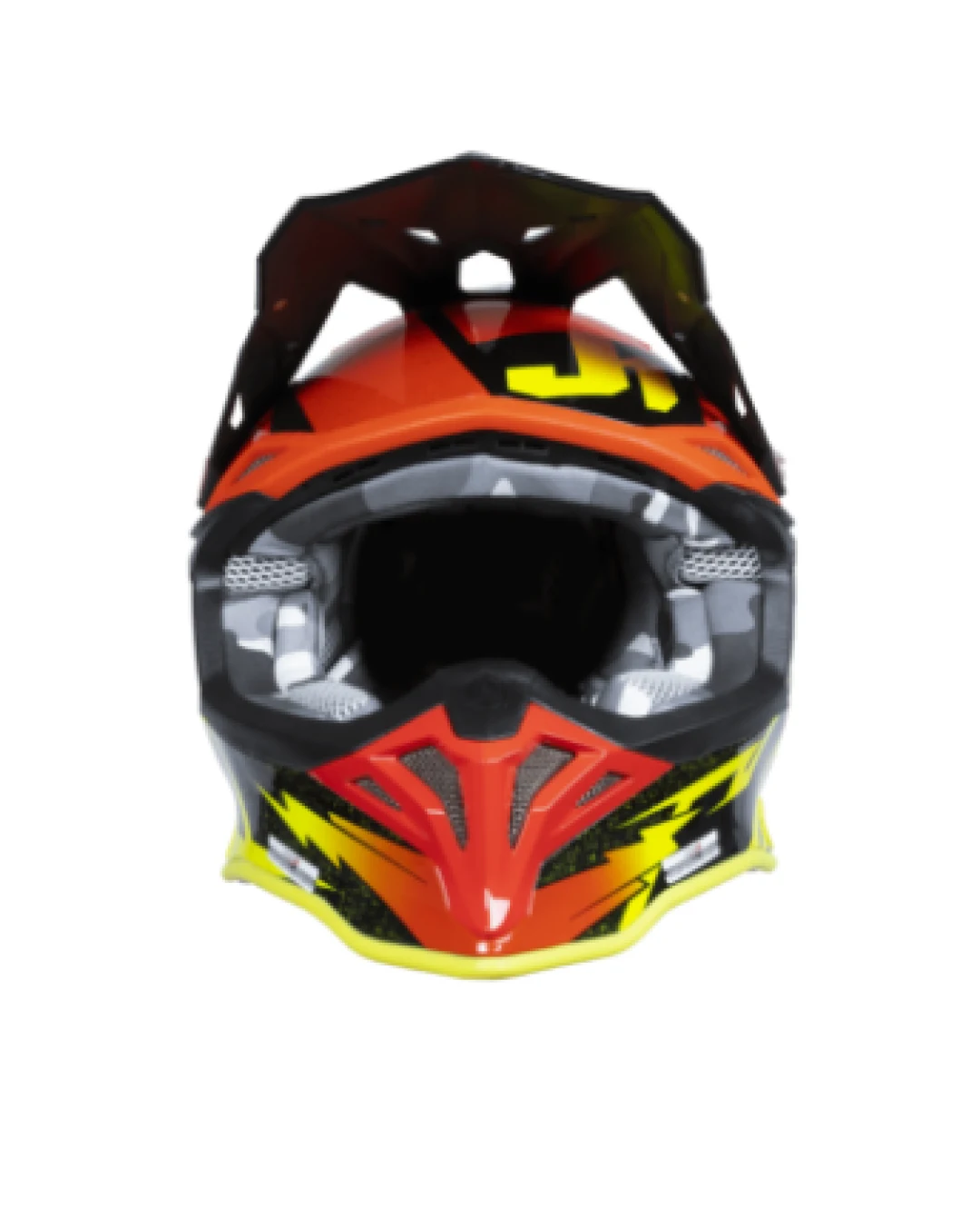 Mотокрос каска Just1 J-39 Poseidon Fluo Yellow/Red  Black