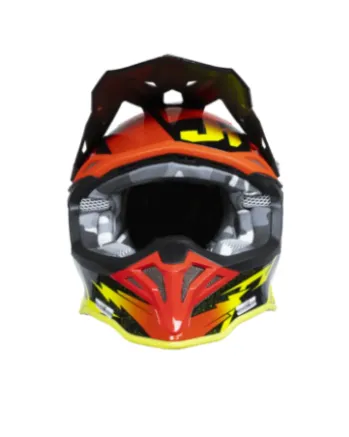Mотокрос каска Just1 J-39 Poseidon Fluo Yellow/Red  Black