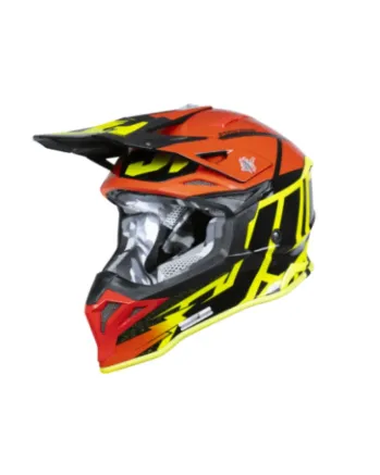 Mотокрос каска Just1 J-39 Poseidon Fluo Yellow/Red  Black