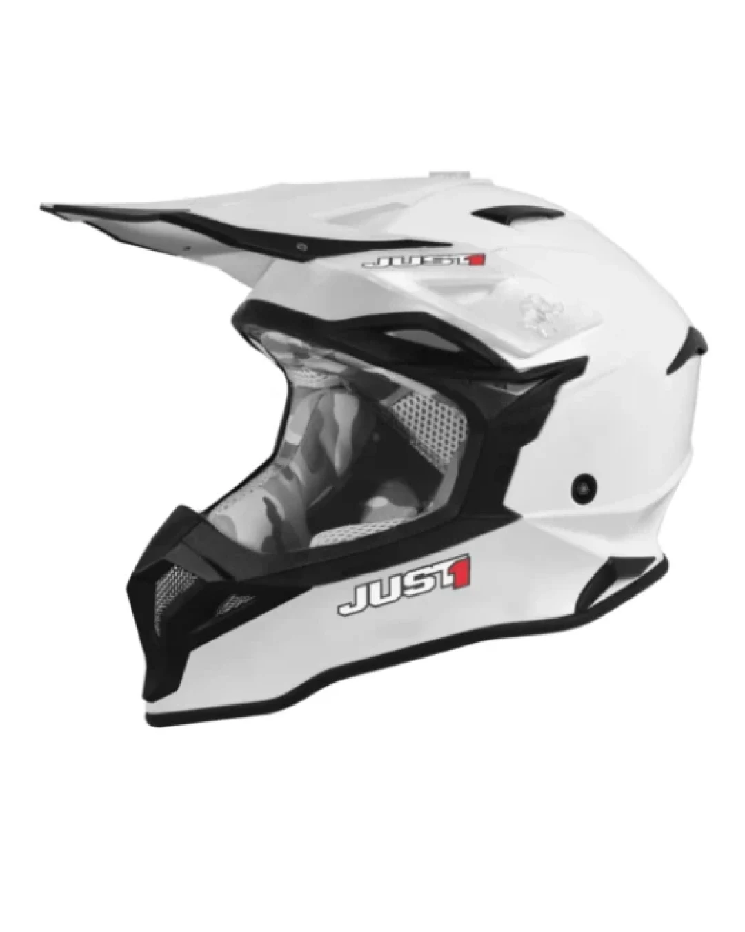 Mотокрос каска Just1 J-39 Solid White Gloss