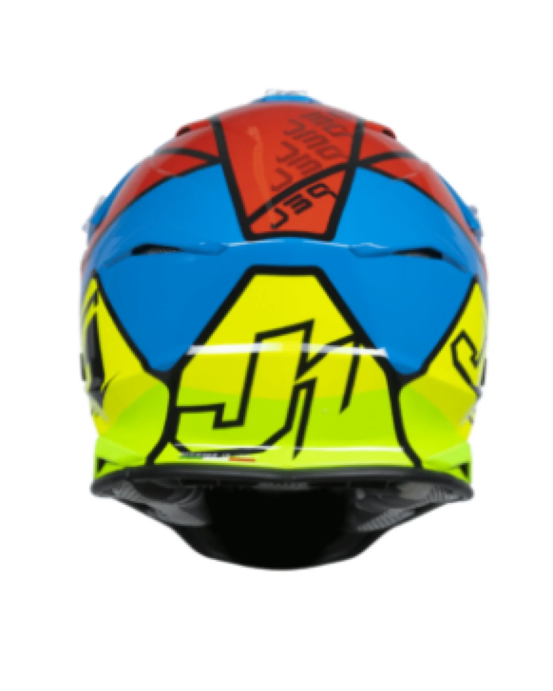 Mотокрос каска Just1 J-39 Thruster Fluo Yellow/Red/Blue