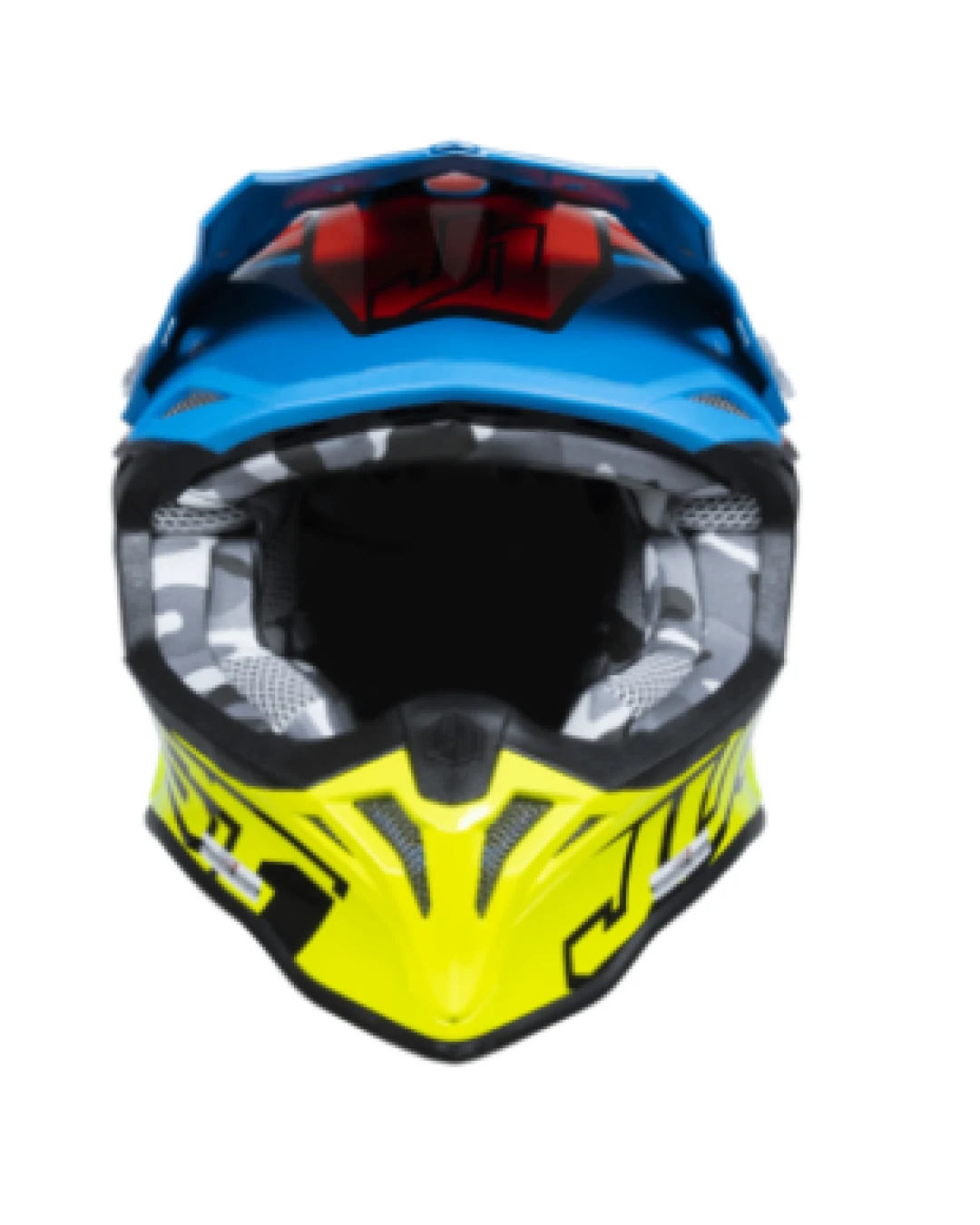 Mотокрос каска Just1 J-39 Thruster Fluo Yellow/Red/Blue