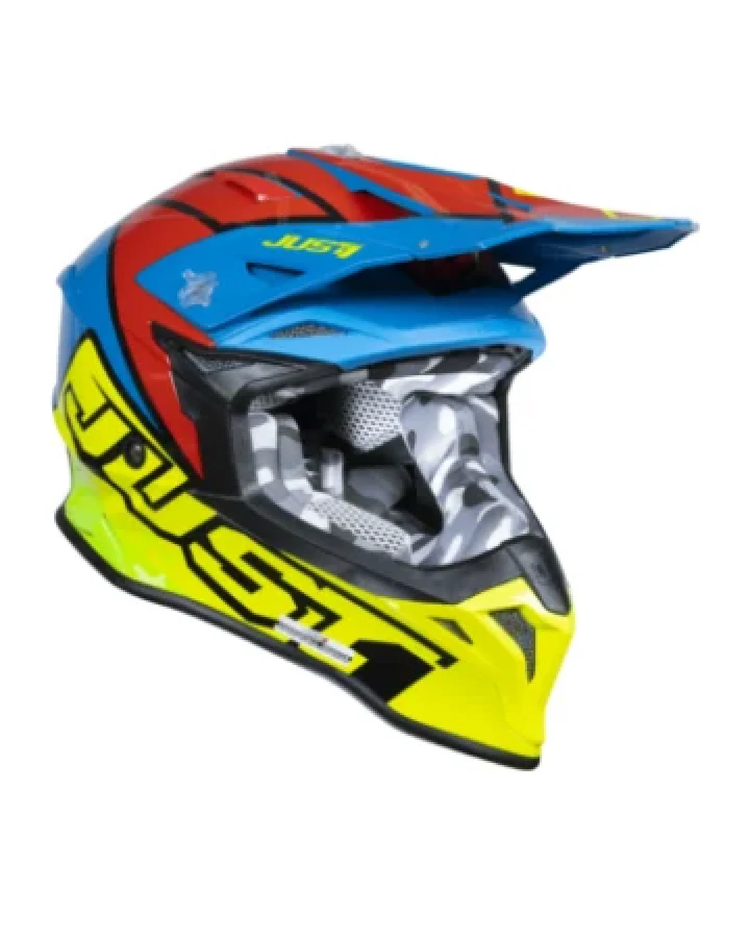 Mотокрос каска Just1 J-39 Thruster Fluo Yellow/Red/Blue