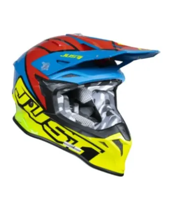 Mотокрос каска Just1 J-39 Thruster Fluo Yellow/Red/Blue
