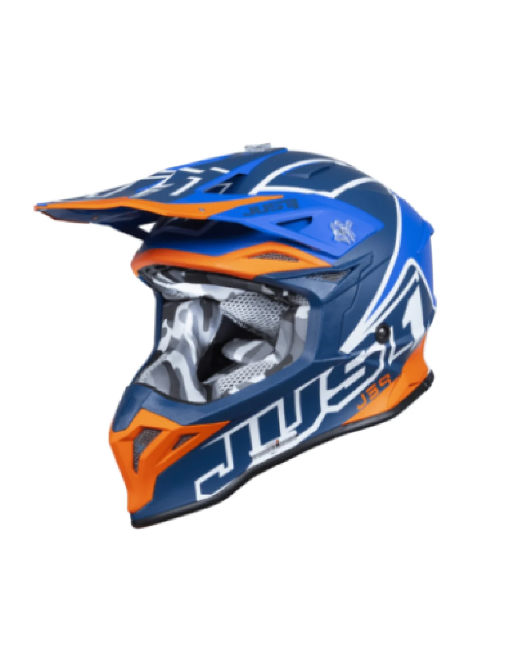 Mотокрос каска Just1 J-39 Thruster White/Fluo Orange/Blue