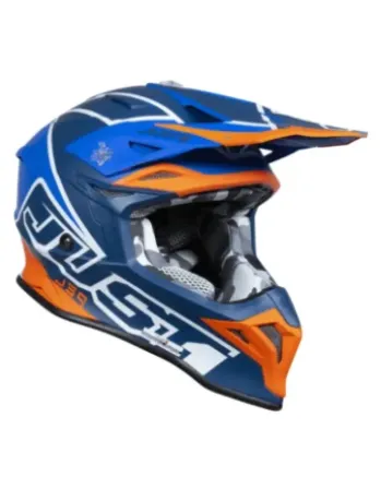 Mотокрос каска Just1 J-39 Thruster White/Fluo Orange/Blue