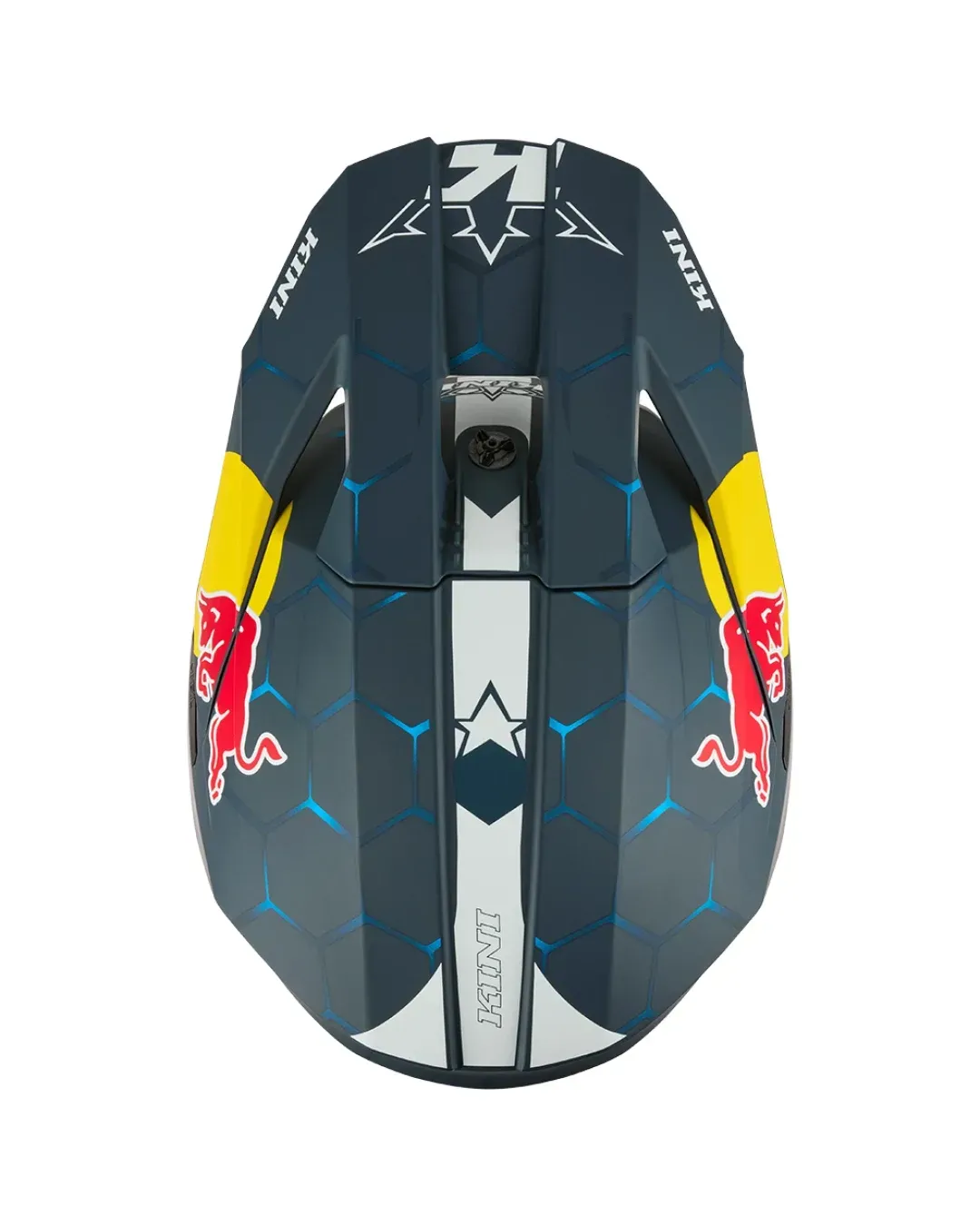 Мотокрос каска KINI RED BULL MX3 1.0-BLUE/WHITE