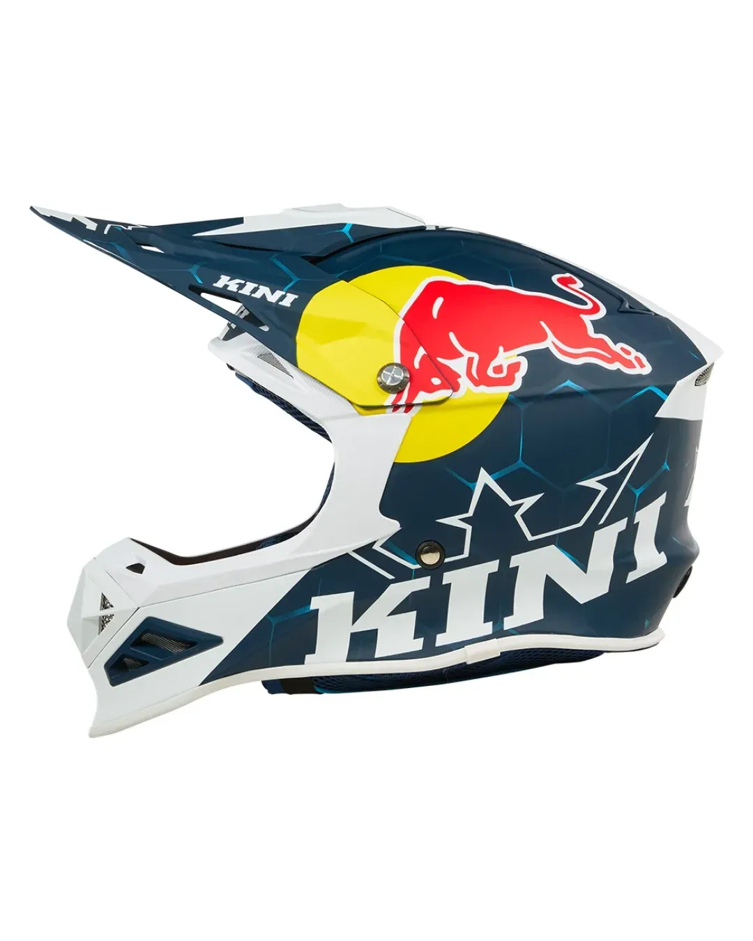 Мотокрос каска KINI RED BULL MXC1 1.0-BLUE/WHITE