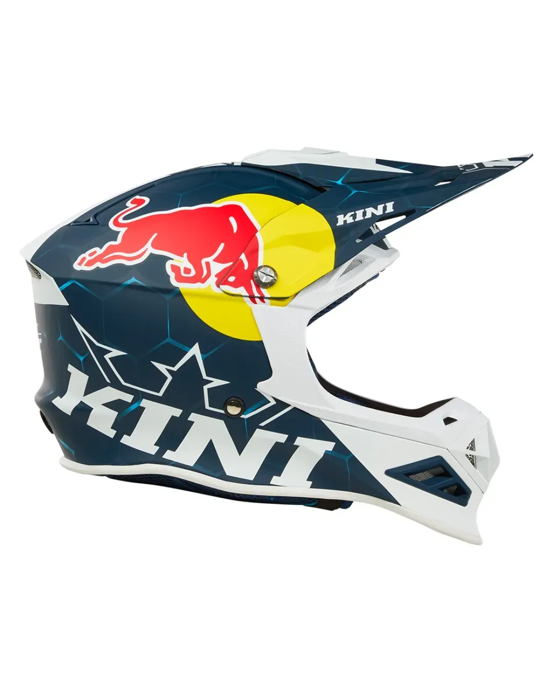 Мотокрос каска KINI RED BULL MXC1 1.0-BLUE/WHITE