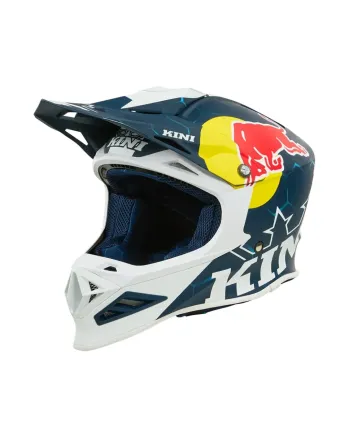 Мотокрос каска KINI RED BULL MXC1 1.0-BLUE/WHITE