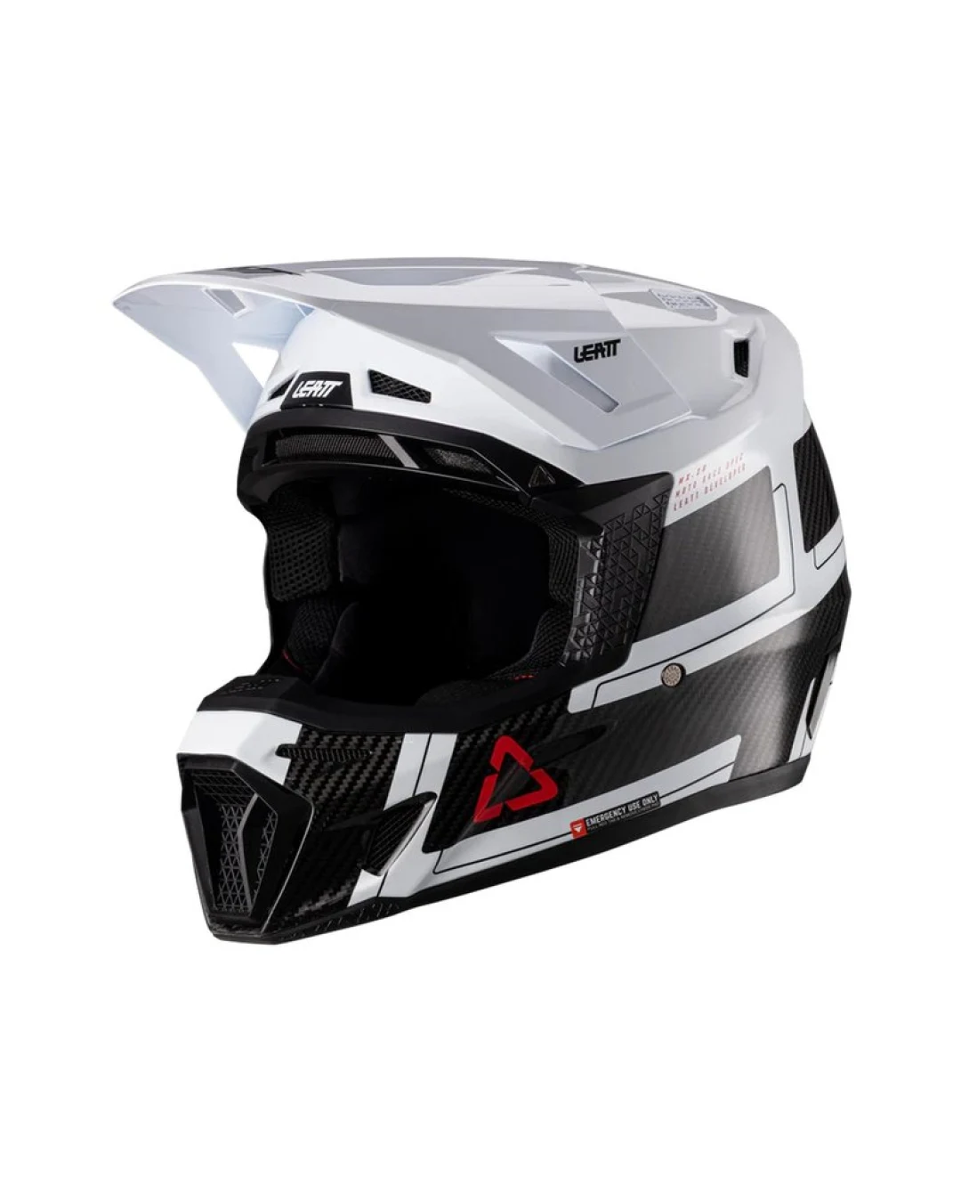 Мотокрос каска LEATT Kit Moto 9.5 Carbon/White V26