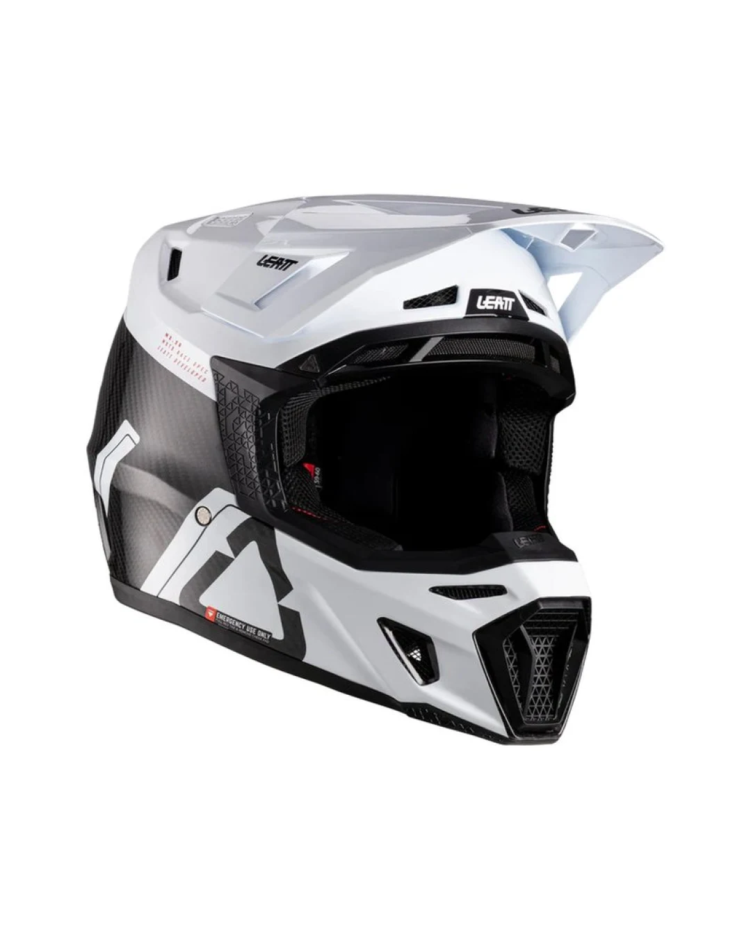 Мотокрос каска LEATT Kit Moto 9.5 Carbon/White V26