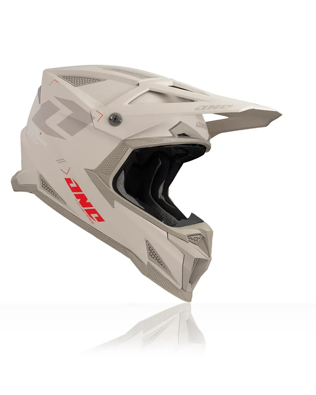 Мотокрос каска ONE INDUSTRIES X-297 FOCUS STONE/GRAY