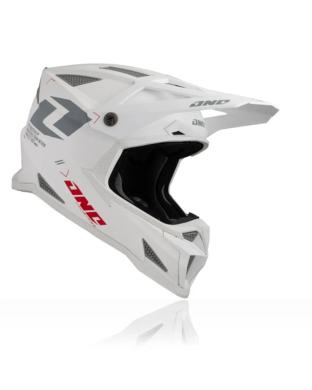 Мотокрос каска ONE INDUSTRIES X-297 FOCUS WHITE/GRAY