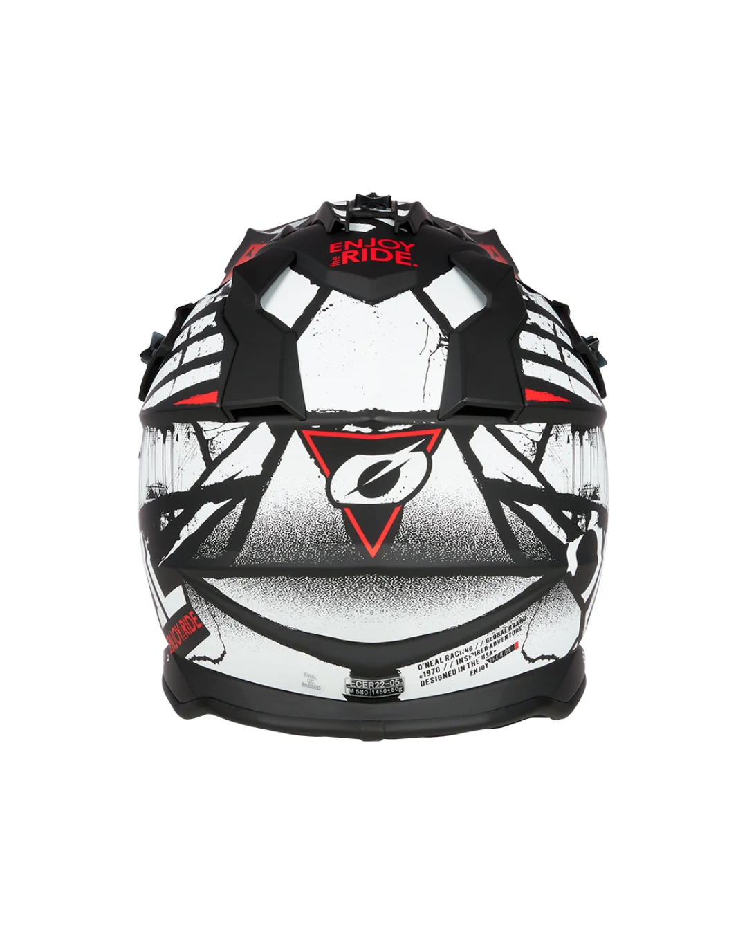 Мотокрос каска O'NEAL 2SERIES GLITCH V.23 BLACK/WHITE
