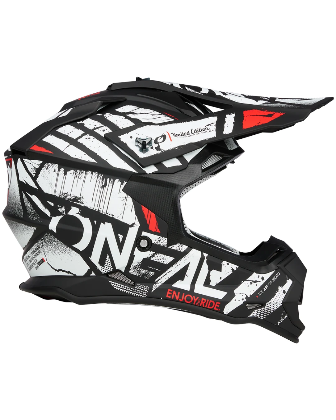 Мотокрос каска O'NEAL 2SERIES GLITCH V.23 BLACK/WHITE