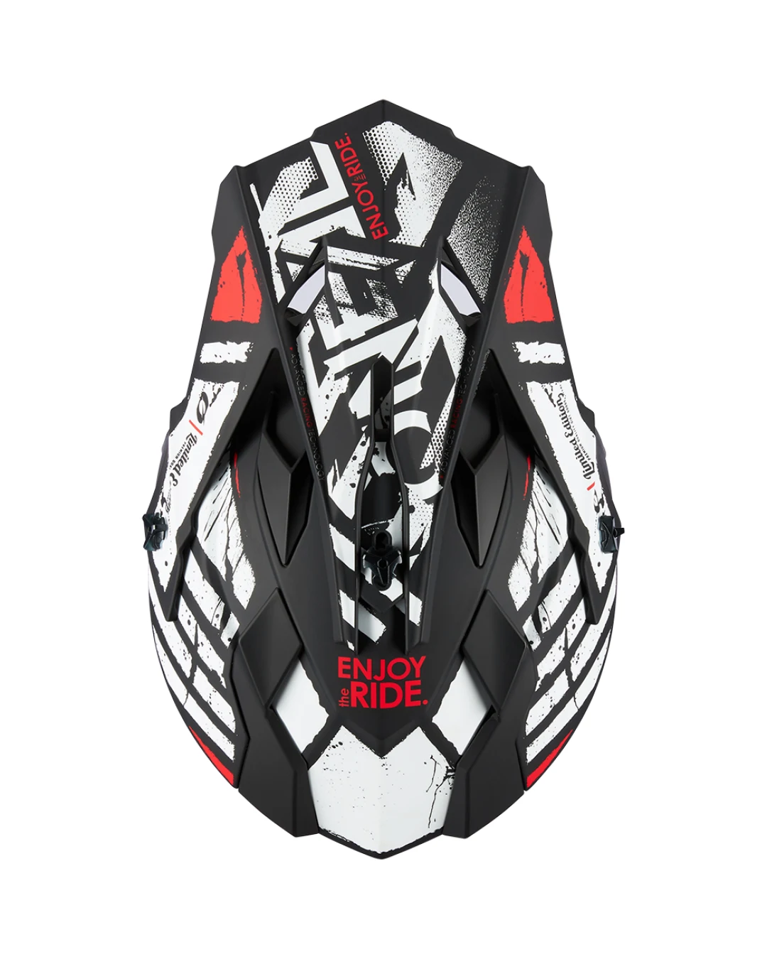 Мотокрос каска O'NEAL 2SERIES GLITCH V.23 BLACK/WHITE