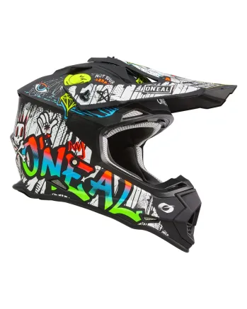 Мотокрос каска O'NEAL 2SERIES RANCID BLACK/WHITE