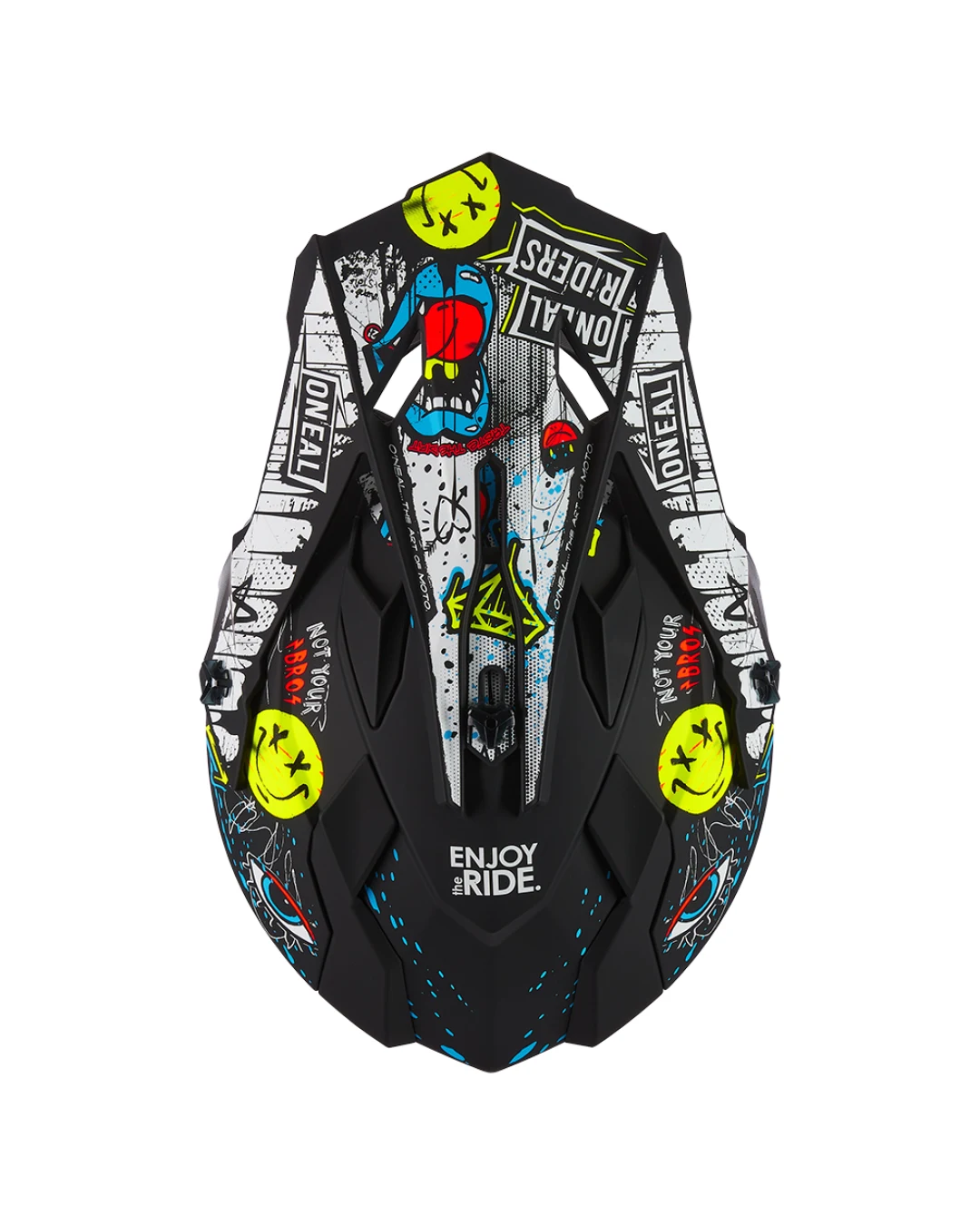 Мотокрос каска O'NEAL 2SERIES RANCID BLACK/WHITE