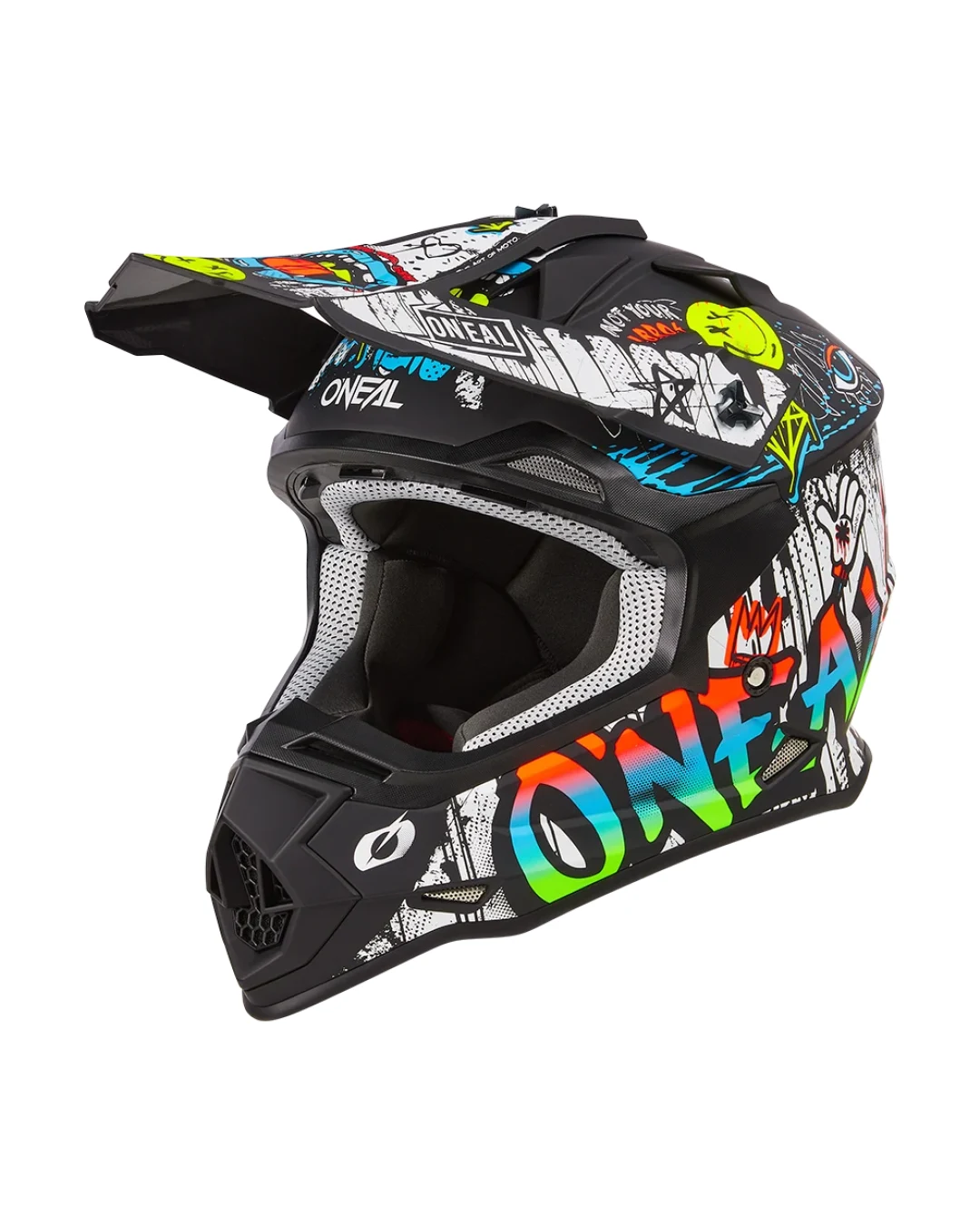 Мотокрос каска O'NEAL 2SERIES RANCID BLACK/WHITE
