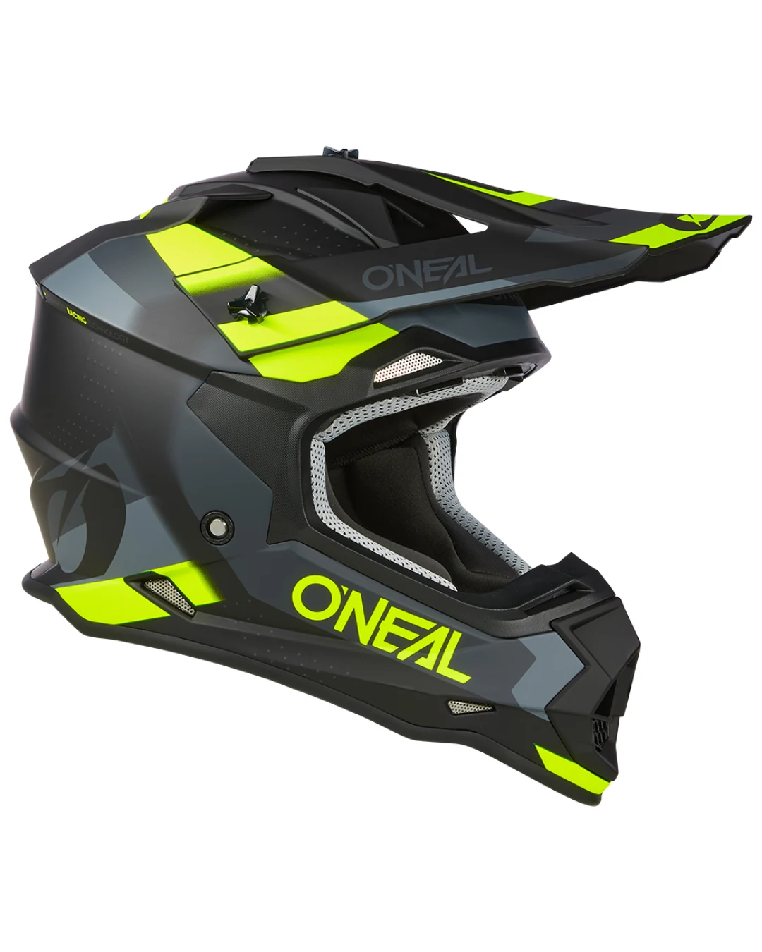 Мотокрос каска O'NEAL 2SERIES SPYDE V.23 BLACK/GRAY/NEON YELLOW
