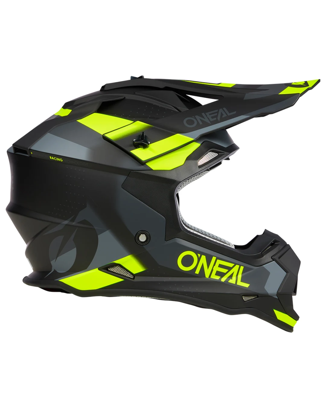 Мотокрос каска O'NEAL 2SERIES SPYDE V.23 BLACK/GRAY/NEON YELLOW