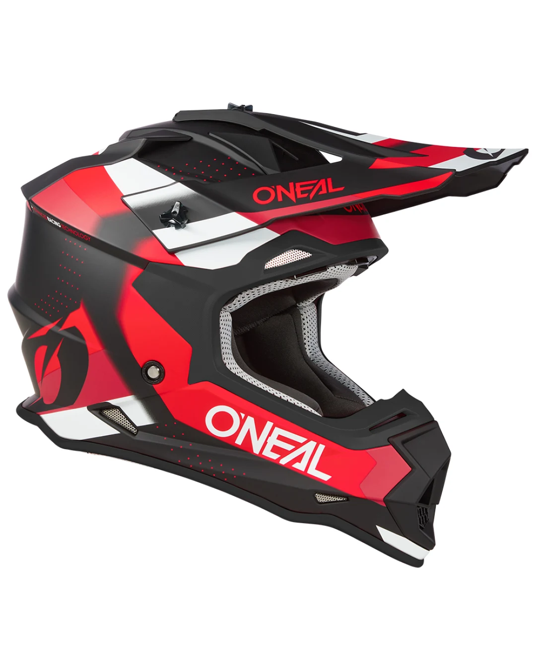 Мотокрос каска O'NEAL 2SERIES SPYDE V.23 BLACK/RED/WHITE