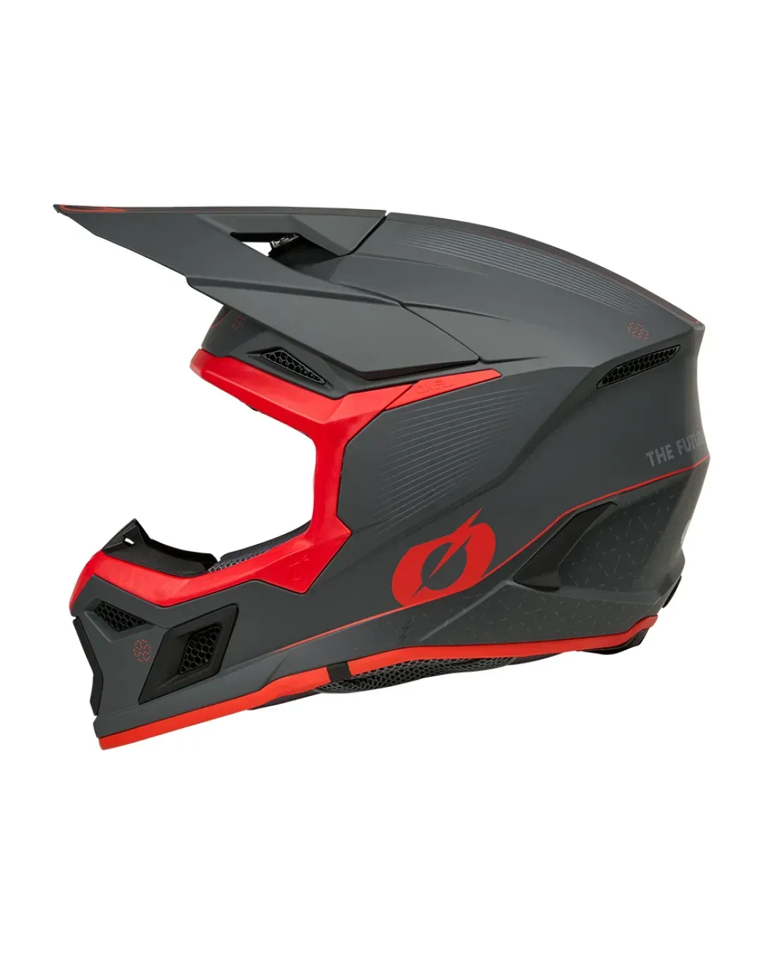 Мотокрос каска O'NEAL 3SERIES E-STROKE GRAY/RED V.26