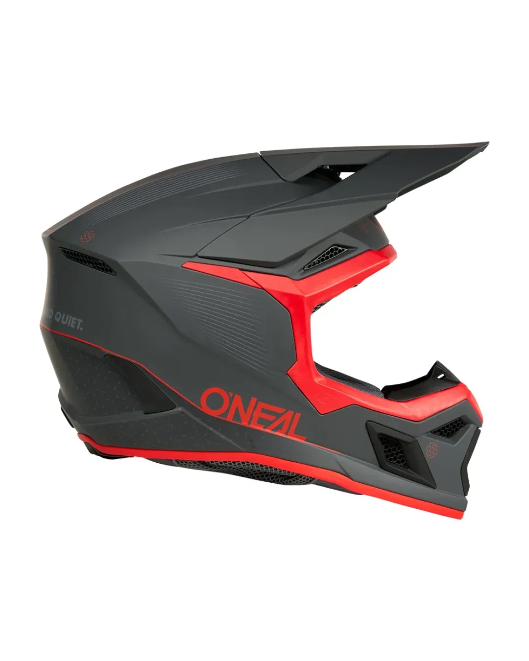 Мотокрос каска O'NEAL 3SERIES E-STROKE GRAY/RED V.26