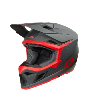 Мотокрос каска O'NEAL 3SERIES E-STROKE GRAY/RED V.26