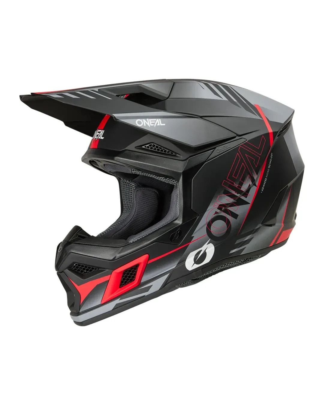 Мотокрос каска O'NEAL 3SERIES HAZE BLACK/GRAY/RED V.26