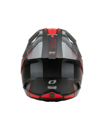 Мотокрос каска O'NEAL 3SERIES HAZE BLACK/GRAY/RED V.26
