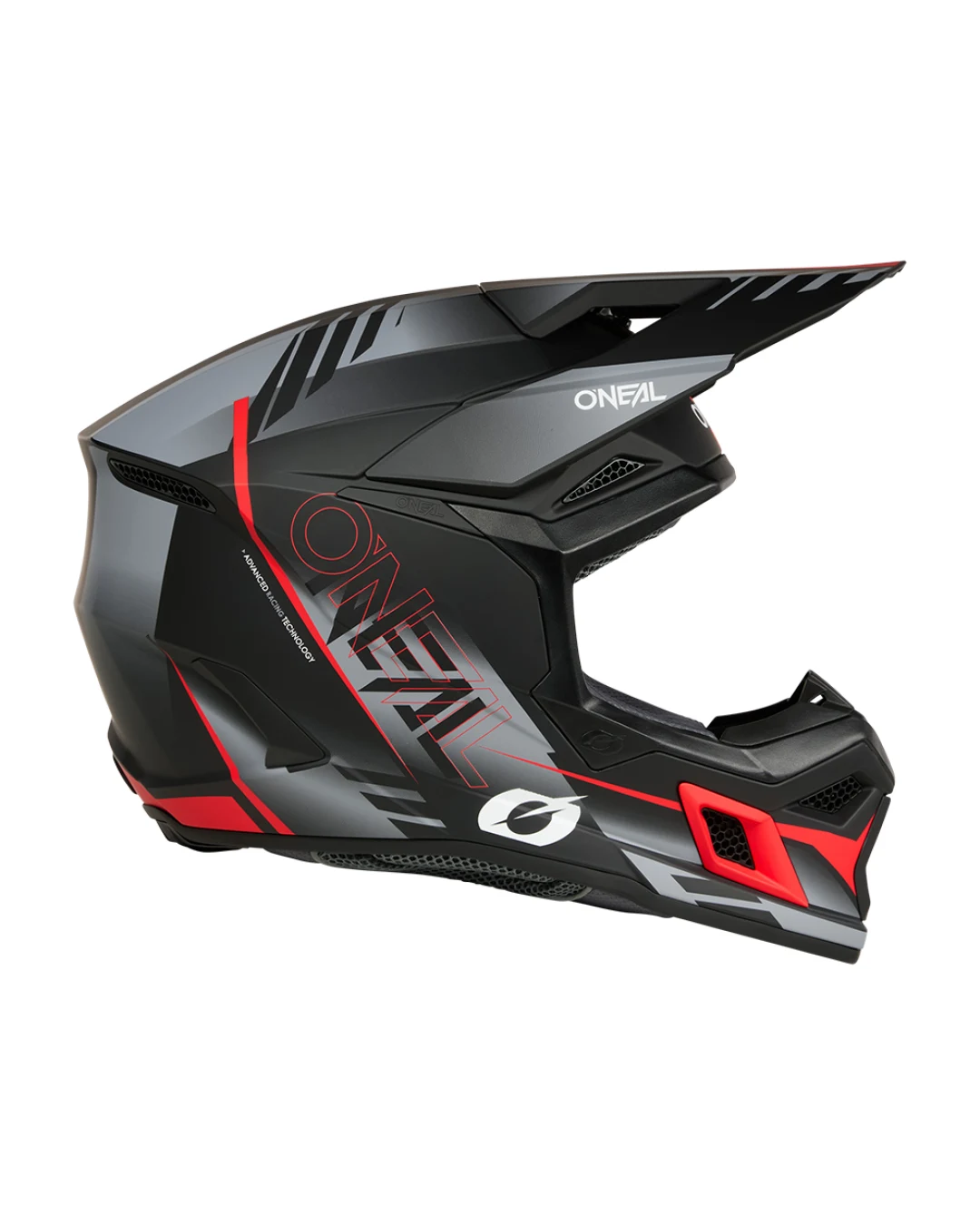 Мотокрос каска O'NEAL 3SERIES HAZE BLACK/GRAY/RED V.26