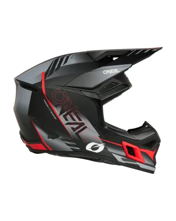 Мотокрос каска O'NEAL 3SERIES HAZE BLACK/GRAY/RED V.26