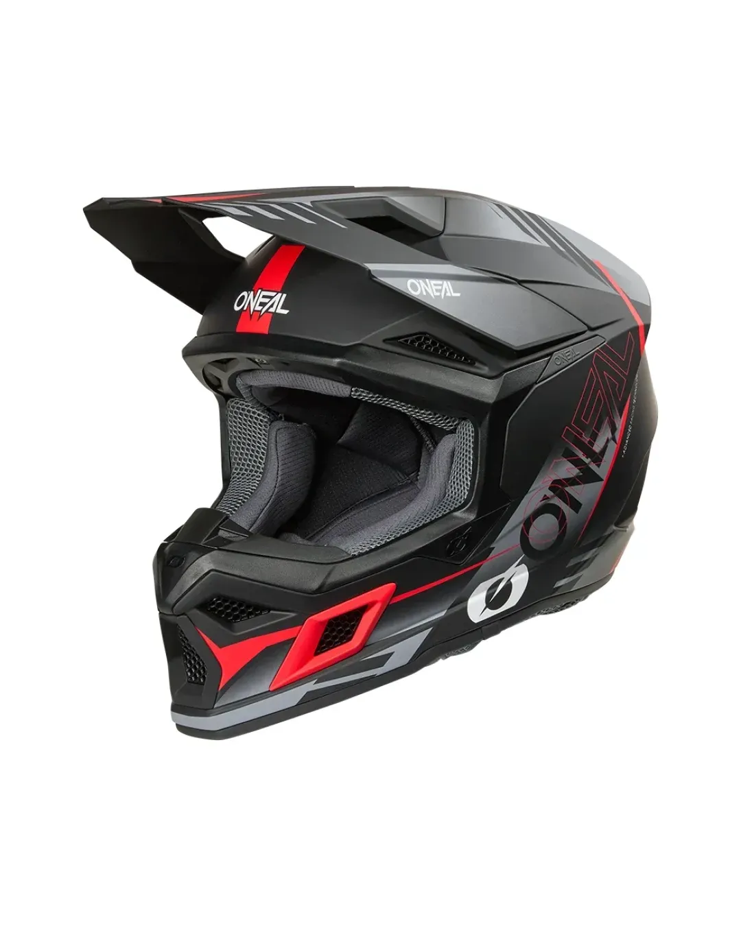 Мотокрос каска O'NEAL 3SERIES HAZE BLACK/GRAY/RED V.26