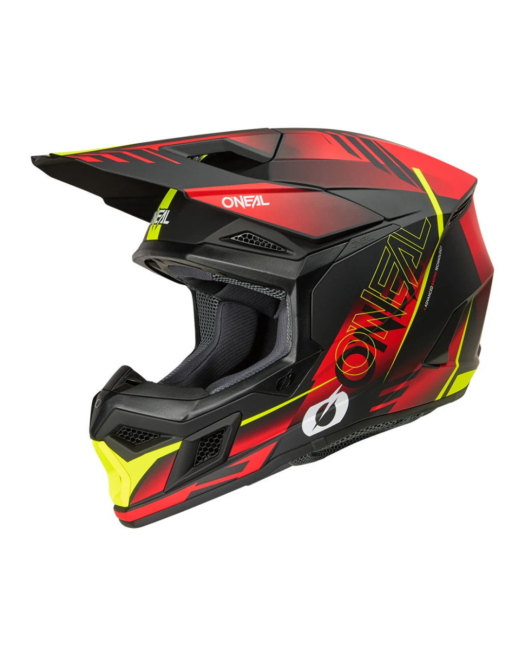 Мотокрос каска O'NEAL 3SERIES HAZE BLACK/RED/NEON YELLOW V.26