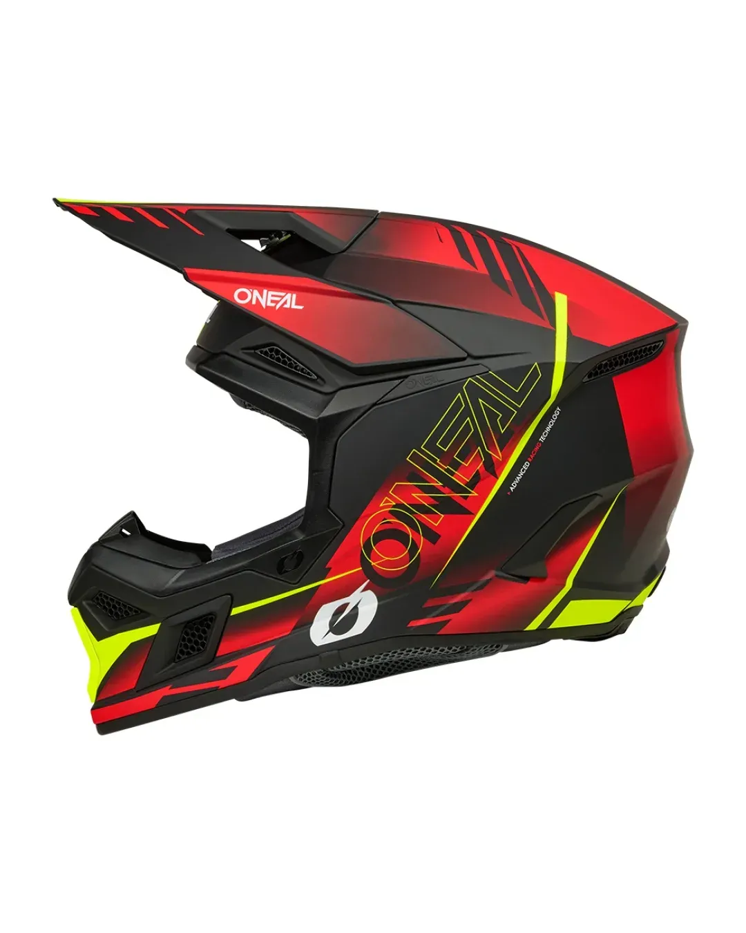 Мотокрос каска O'NEAL 3SERIES HAZE BLACK/RED/NEON YELLOW V.26