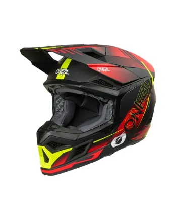 Мотокрос каска O'NEAL 3SERIES HAZE BLACK/RED/NEON YELLOW V.26