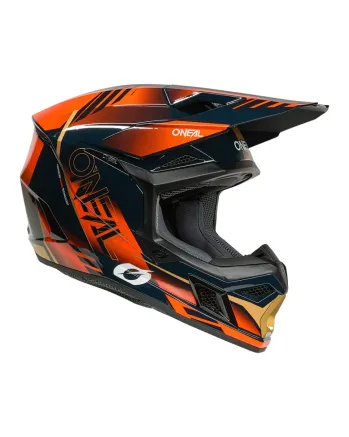 Мотокрос каска O'NEAL 3SERIES HAZE BLUE/ORANGE/GOLD V.26
