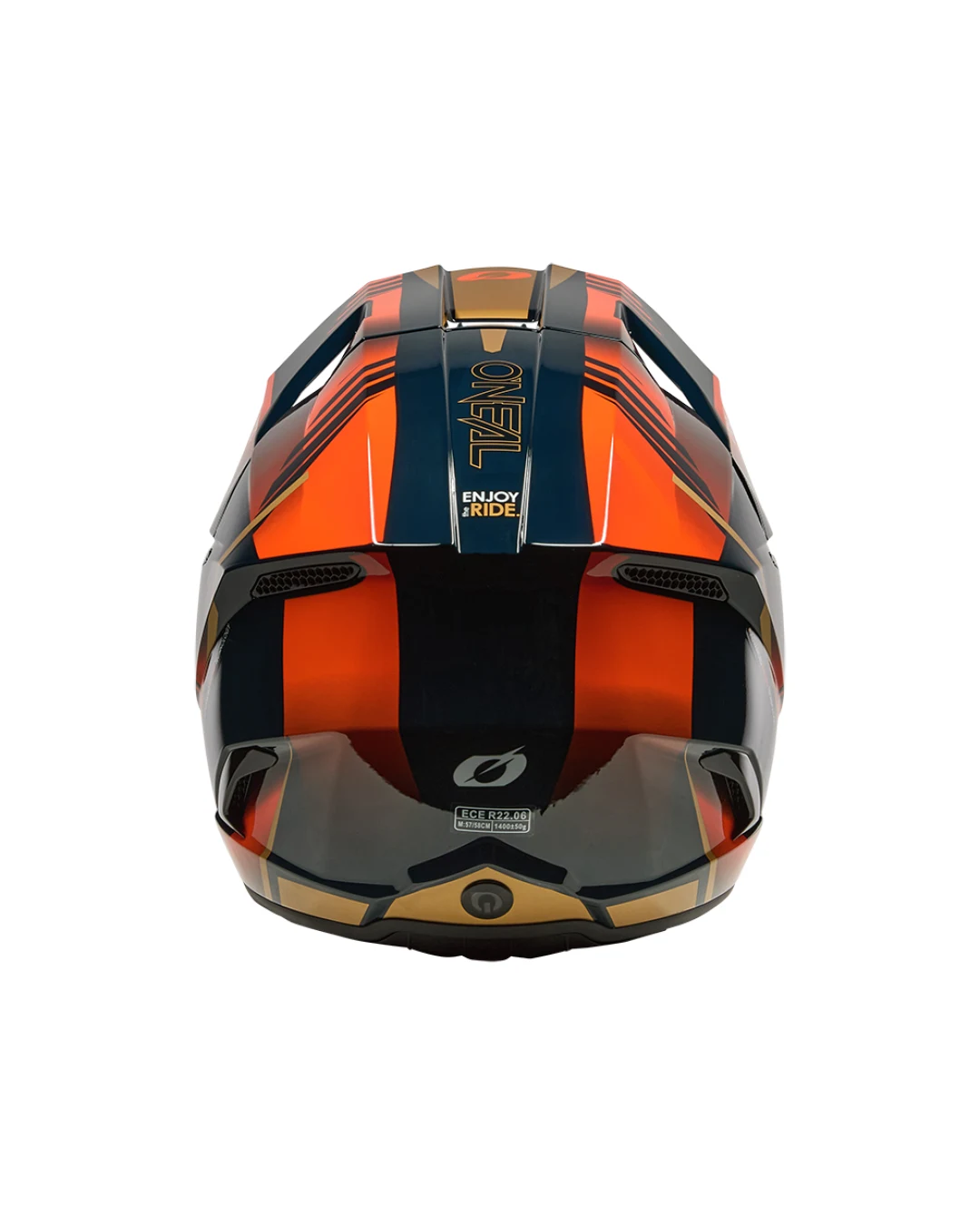 Мотокрос каска O'NEAL 3SERIES HAZE BLUE/ORANGE/GOLD V.26