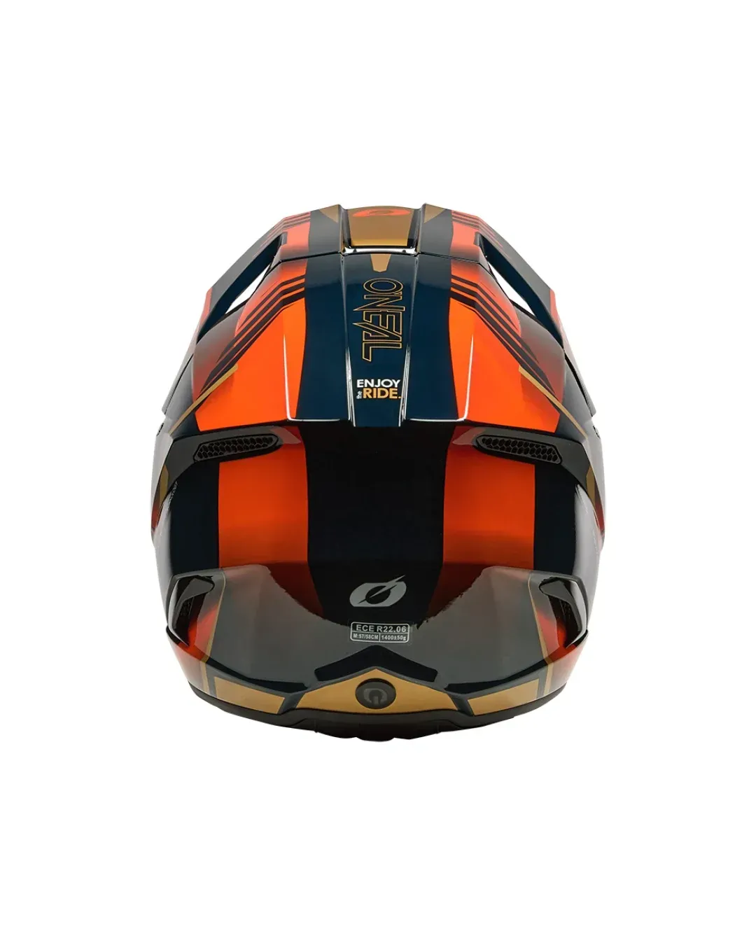 Мотокрос каска O'NEAL 3SERIES HAZE BLUE/ORANGE/GOLD V.26