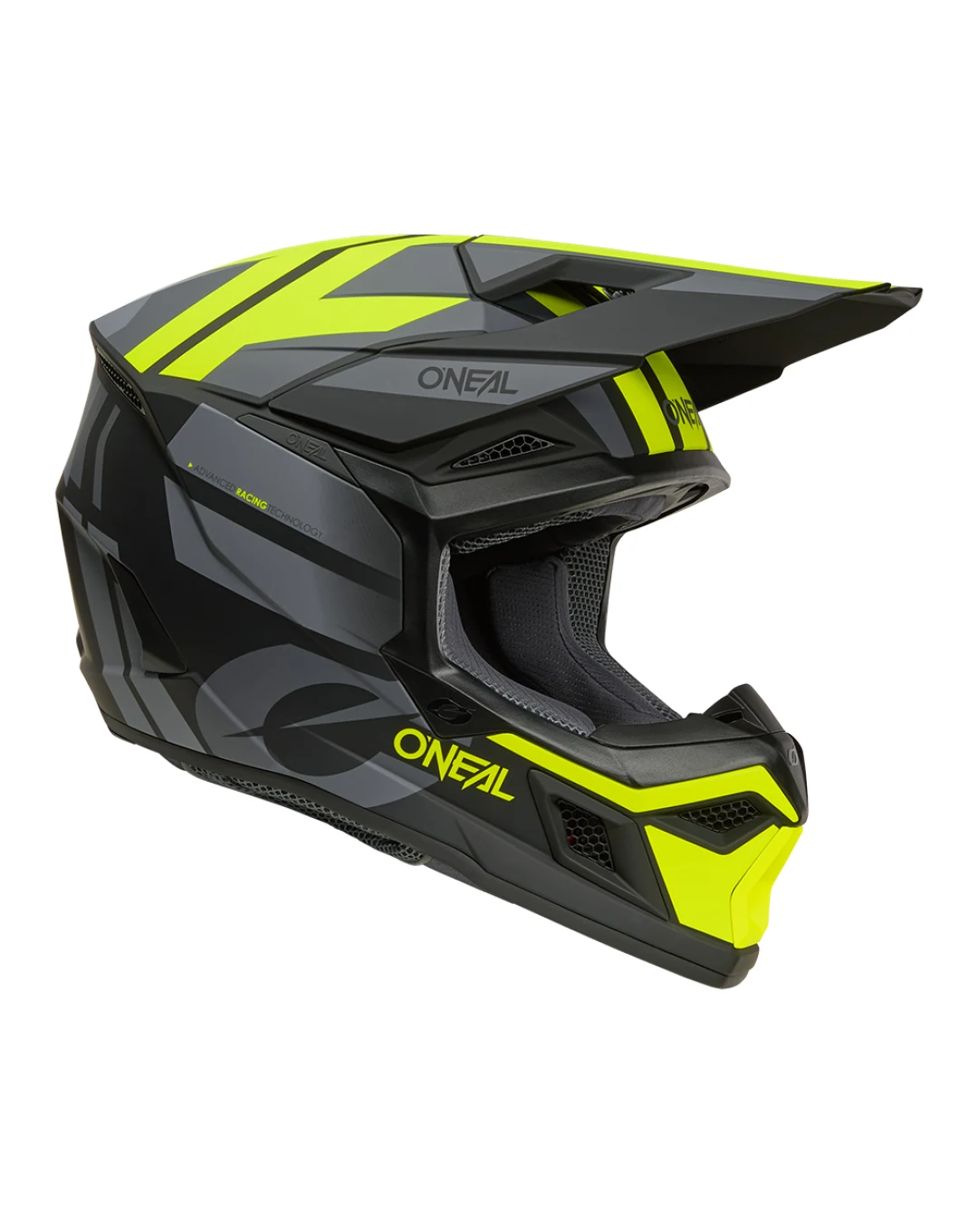 Мотокрос каска O'NEAL 3SERIES RIDE BLACK/GRAY/NEON YELLOW V.26