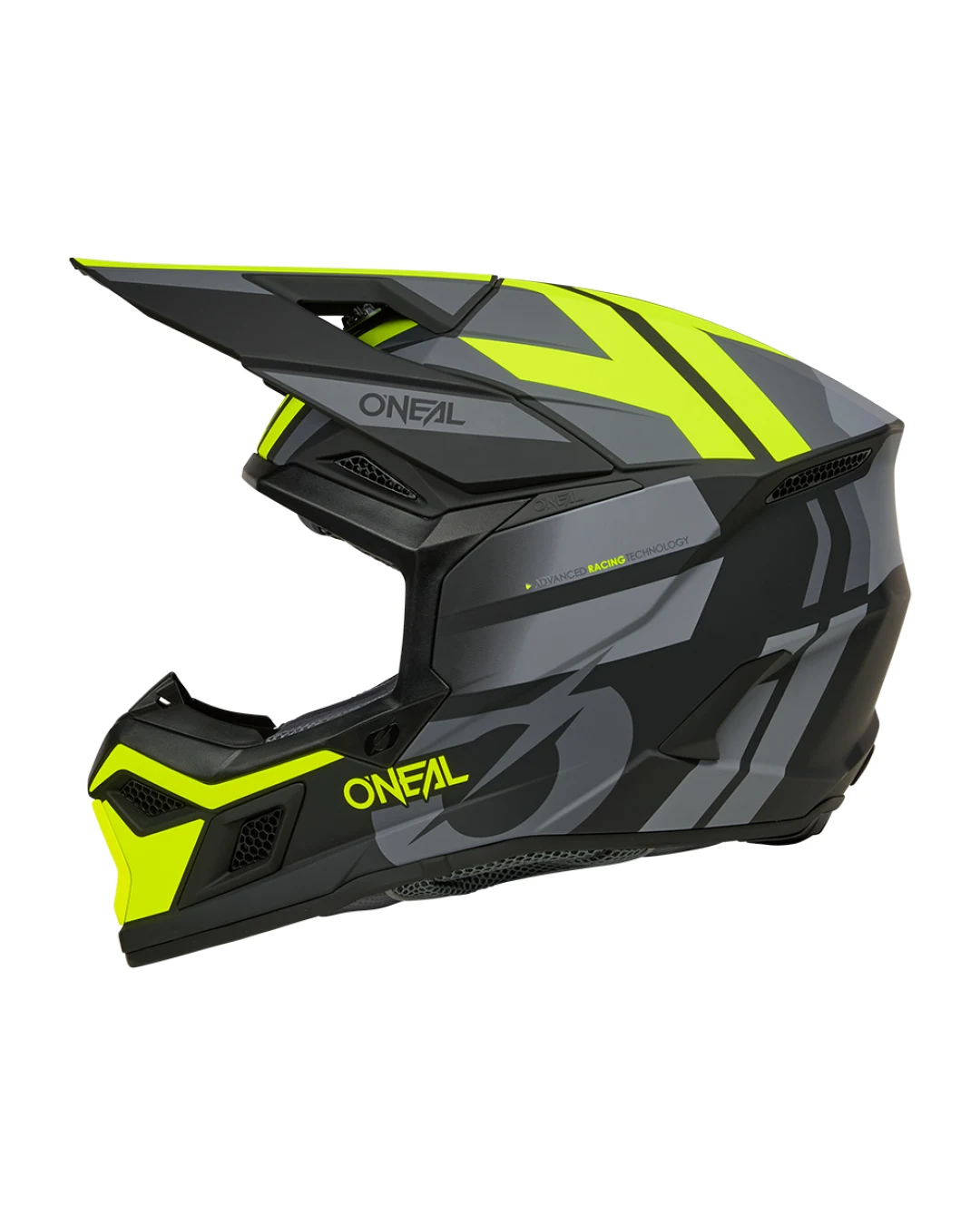 Мотокрос каска O'NEAL 3SERIES RIDE BLACK/GRAY/NEON YELLOW V.26
